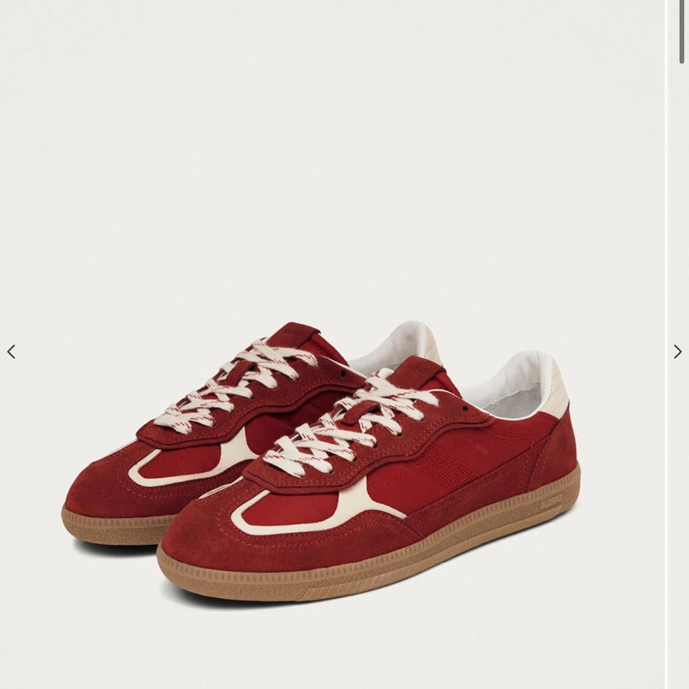 Alohas TB.490 RIFE SHEEN RED LEATHER SNEAKERS